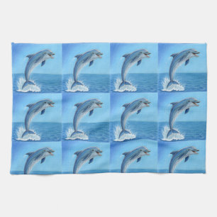 The Dolphin’s Silent Dance Tea Towel