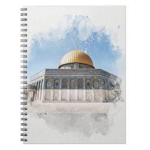 The Dome of the Rock Beautiful Islamic Holy Places Notebook