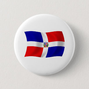 The Dominican Republic Flag Button