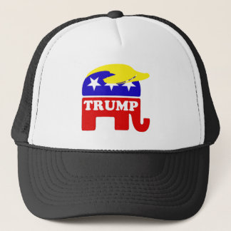 The Donald Trump Toupee Republican Elephant Trucker Hat