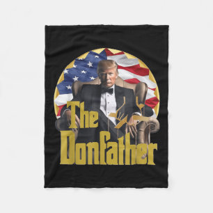 The Donfather, Funny Trump 2024, The Comeback Fleece Blanket