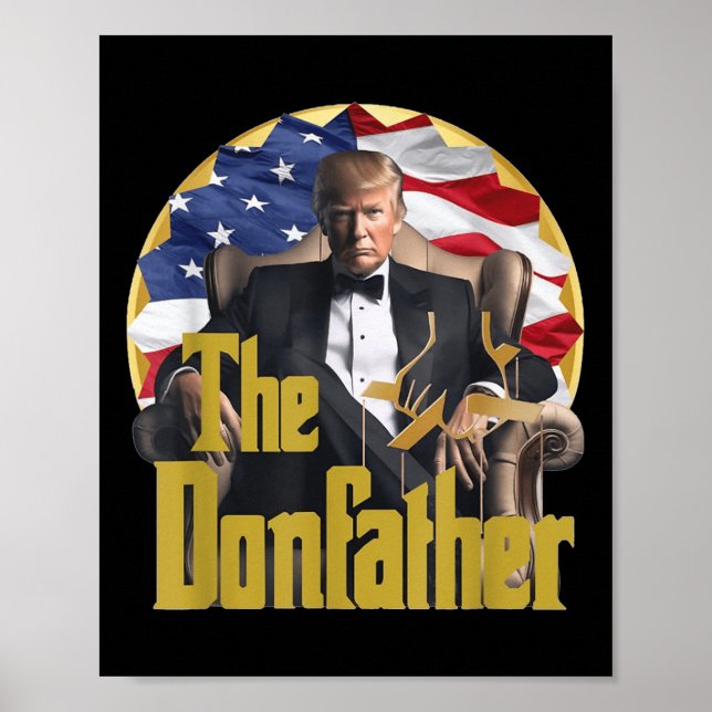 The Donfather, Funny Trump 2024, The Comeback Poster (Front)
