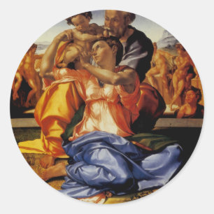 The Doni Tondo Classic Round Sticker