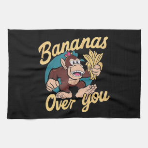 The Donkey Kong ,Bananas Over You Tea Towel