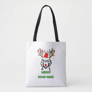 The Dood Doodle Dood-Mas Funny Dog Christmas Tote Bag