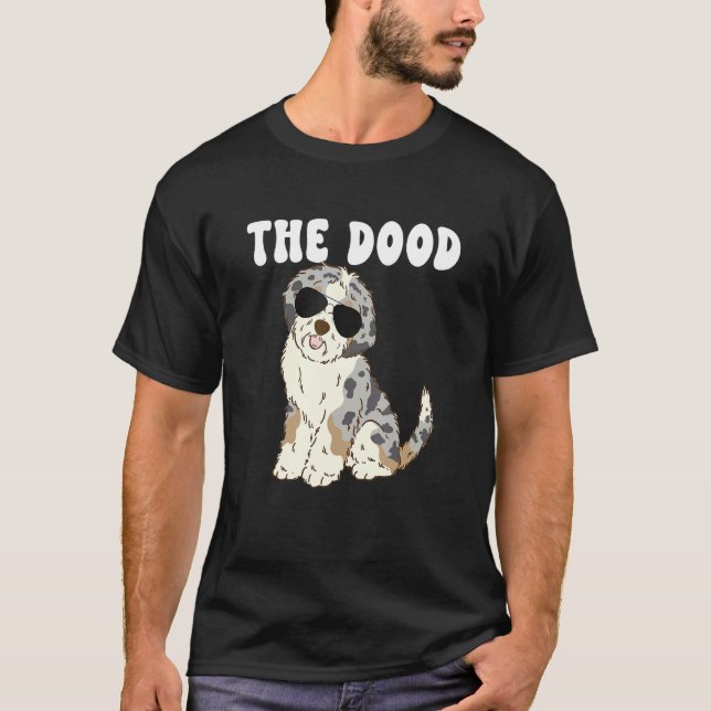 The Dood Mom Blue Merle Aussiedoodle Doodle Dog Da T-Shirt (Front)
