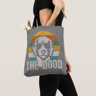 The Dood Vintage Goldendoodle Golden Doodle Dog Tote Bag