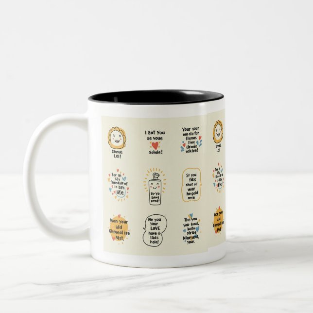 The Doodle Effect: Art with a Positive Impact Two-Tone Coffee Mug (Left)