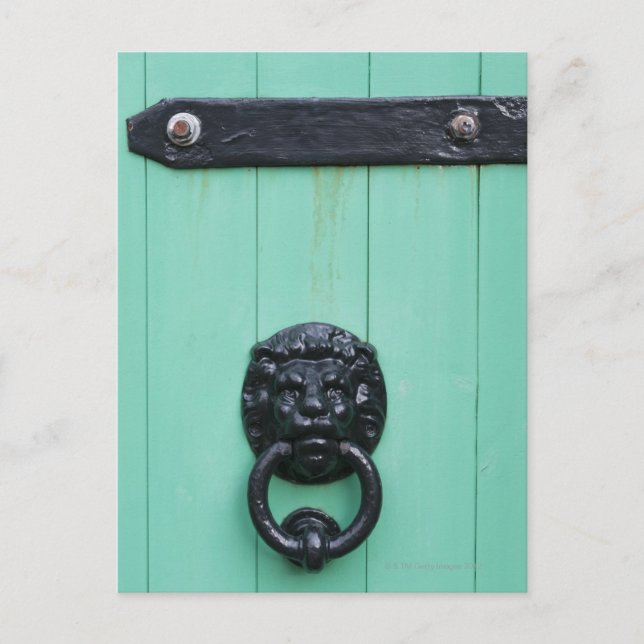 The door knocker of the Gardner Postcard (Front)