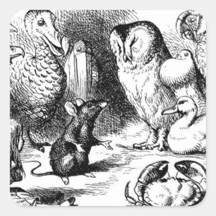 The Dormouse Tells a Story Square Sticker
