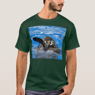 The dorsal fin of a killer whale T-Shirt