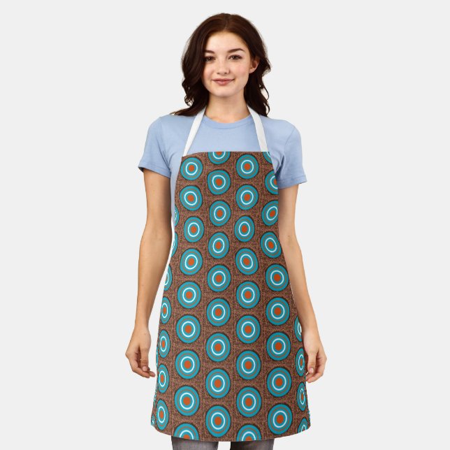 The dots apron pattern  (Worn)