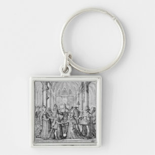 The Double Marriage in Louis XIII to Anne Key Ring