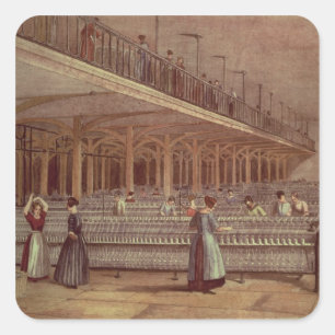 The Doubling Room, Dean Mills, 1851 Square Sticker