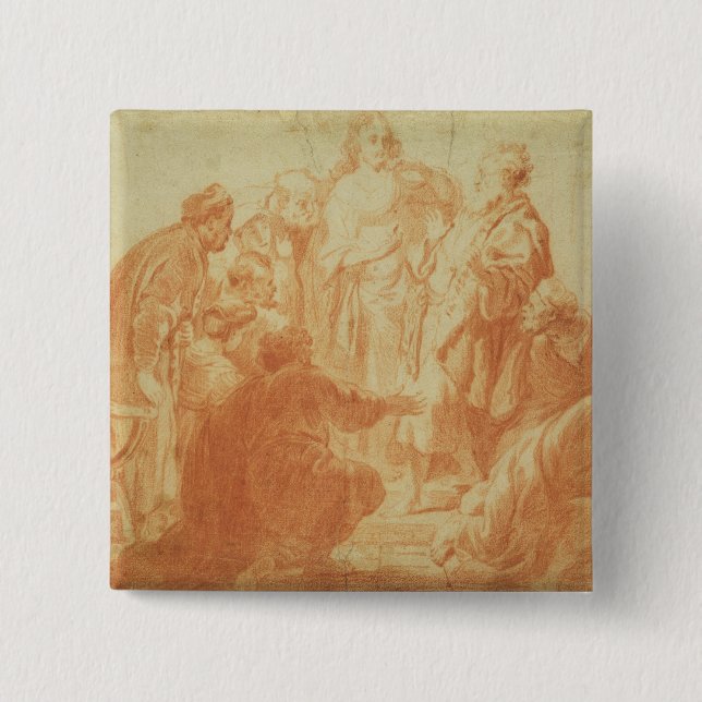 The Doubting Thomas 15 Cm Square Badge (Front)