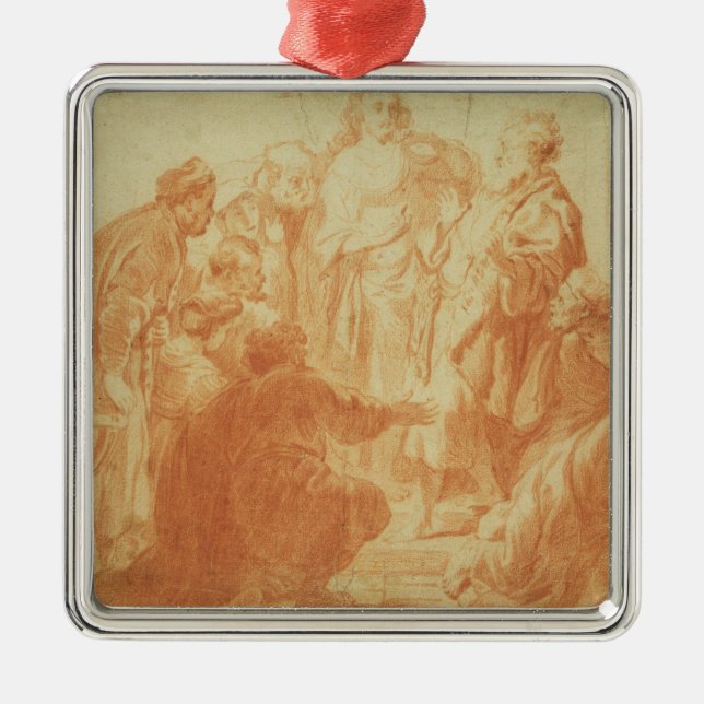 The Doubting Thomas Metal Tree Decoration (Front)