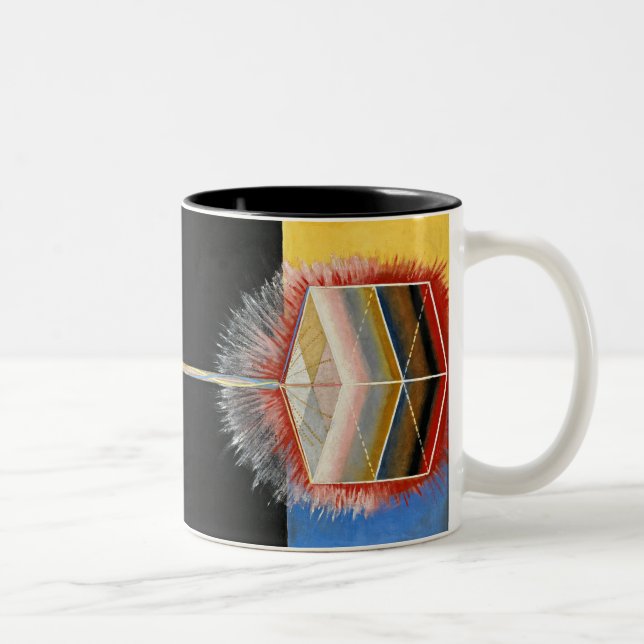 The Dove, 1915 by Hilma af Klint Two-Tone Coffee Mug (Right)