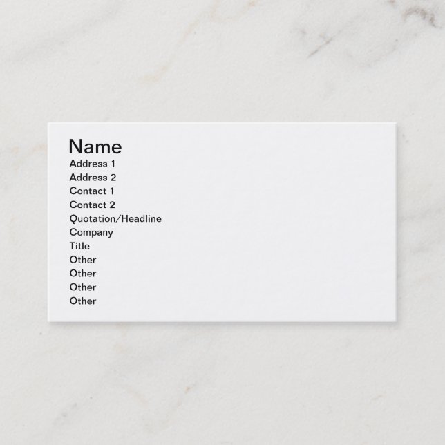 The Dove Business Card (Front)