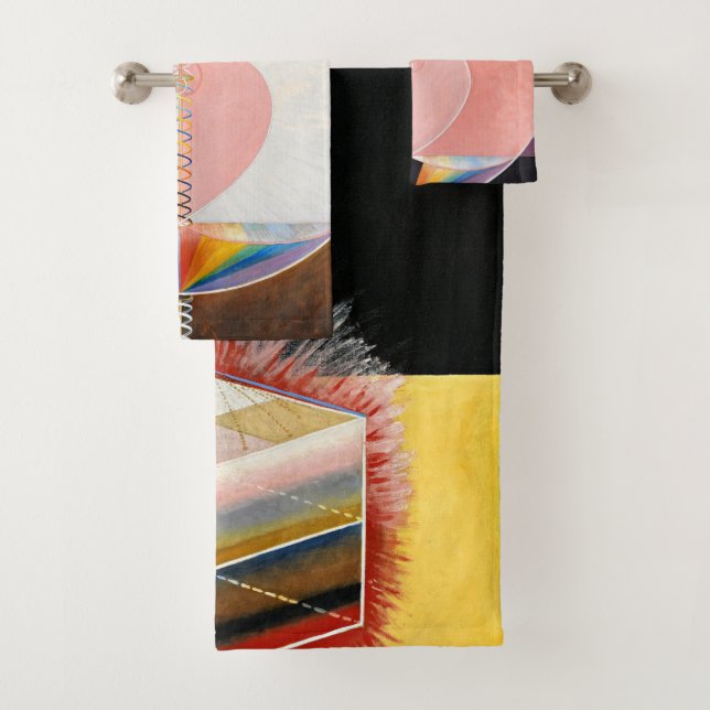 The Dove by Hilma af Klint Bath Towel Set (Insitu)