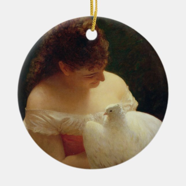 The Dove Ceramic Ornament (Front)