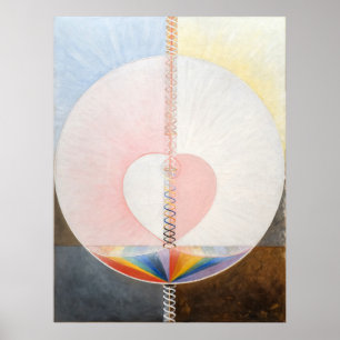 The Dove, No. 1, Hilma af Klint, Heart Poster