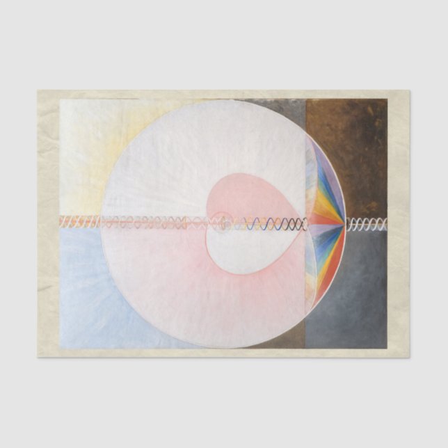 The Dove, No. 1, Hilma Af Klint, Heart Tissue Paper (Front)