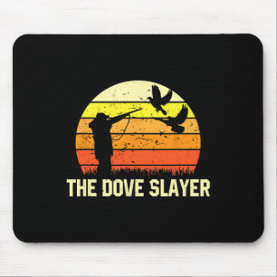 The Dove Slayer Vintage Retro Dove Hunting Mouse Pad