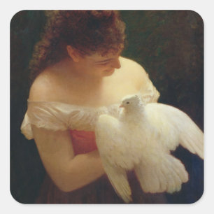 The Dove Square Sticker