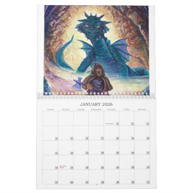 The Dragon Art of 2009 Calender Calendar (Jan 2026)