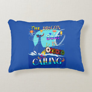 The Dragon Boat Is Calling Decorative Cushion