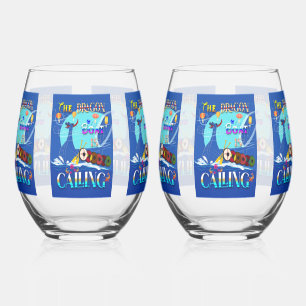 The Dragon Boat Is Calling Stemless Wine Glass