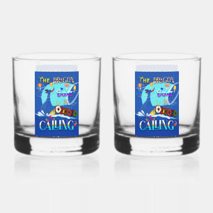 The Dragon Boat Is Calling Whiskey Glass