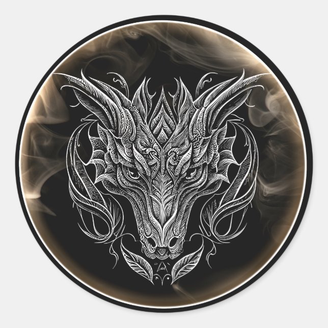  The Dragon Classic Round Sticker (Front)