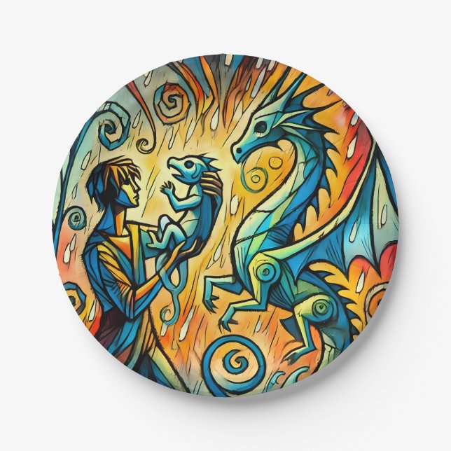 the dragon keeper paper plate (Front)