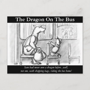 The Dragon On The Bus. Postcard
