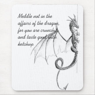 The Dragon Page Mouse Pad