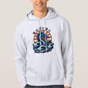 The dragon seeks the waves (龍は波を望む) hoodie