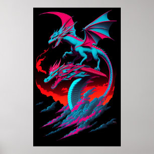 The Dragon Surf Rider Poster