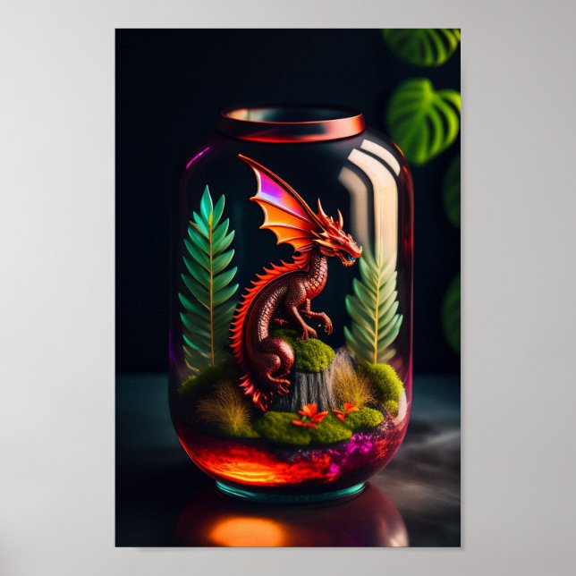 The Dragon Terrarium | Digital Art Print (Front)