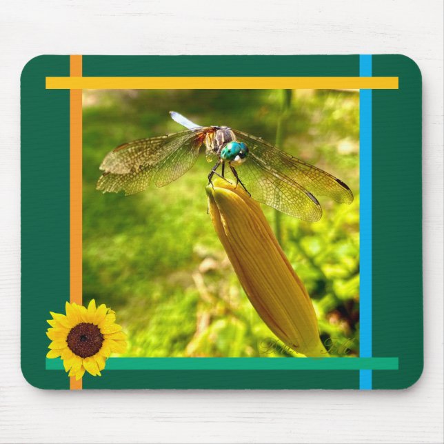 The dragonfly mousepad. mouse pad (Front)