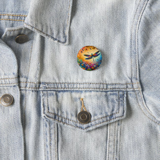 The Dragonfly's Journey  3 Cm Round Badge