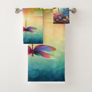 The Dragonfly's Journey  Bath Towel Set