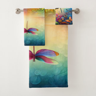 The Dragonfly's Journey  Bath Towel Set