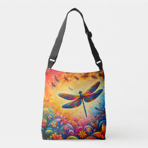The Dragonfly's Journey  Crossbody Bag