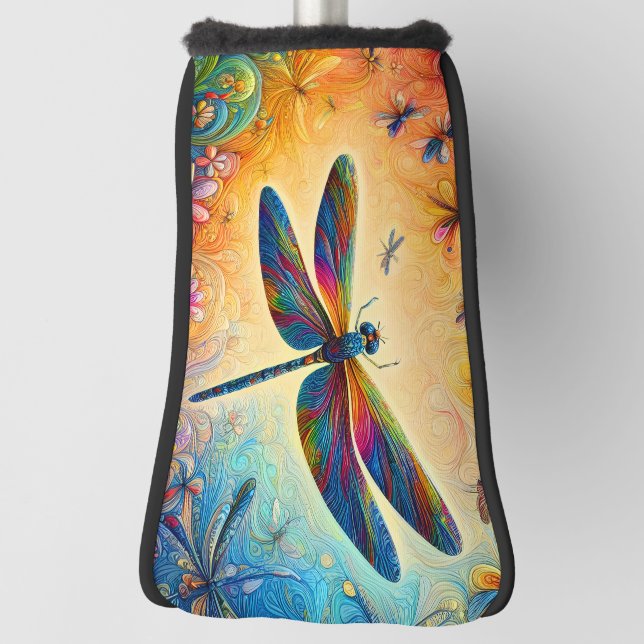 The Dragonfly's Journey Golf Head Cover (Rotate 90)