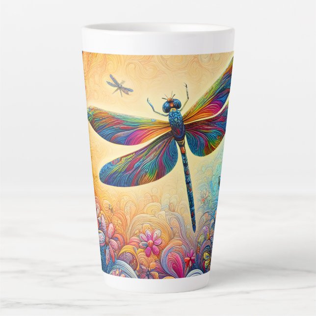 The Dragonfly's Journey  Latte Mug (Front)