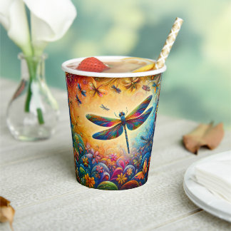The Dragonfly's Journey  Paper Cups