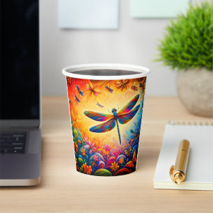 The Dragonfly's Journey Paper Cups