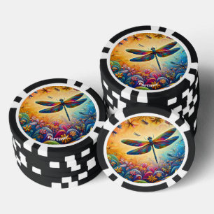 The Dragonfly's Journey  Poker Chips