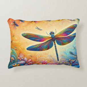 The Dragonfly's Journey Throw Pillow